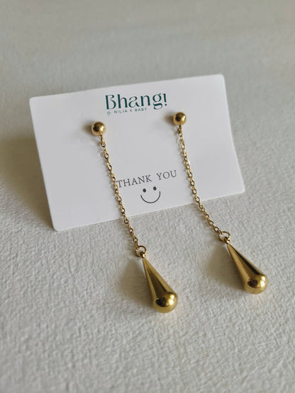 Golden Drop Dangle Earrings