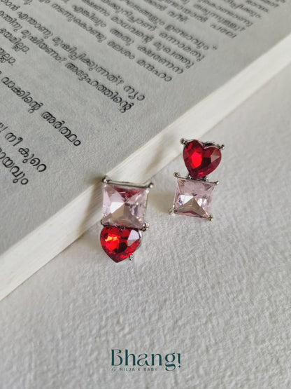 Rosy Love Duo Earrings