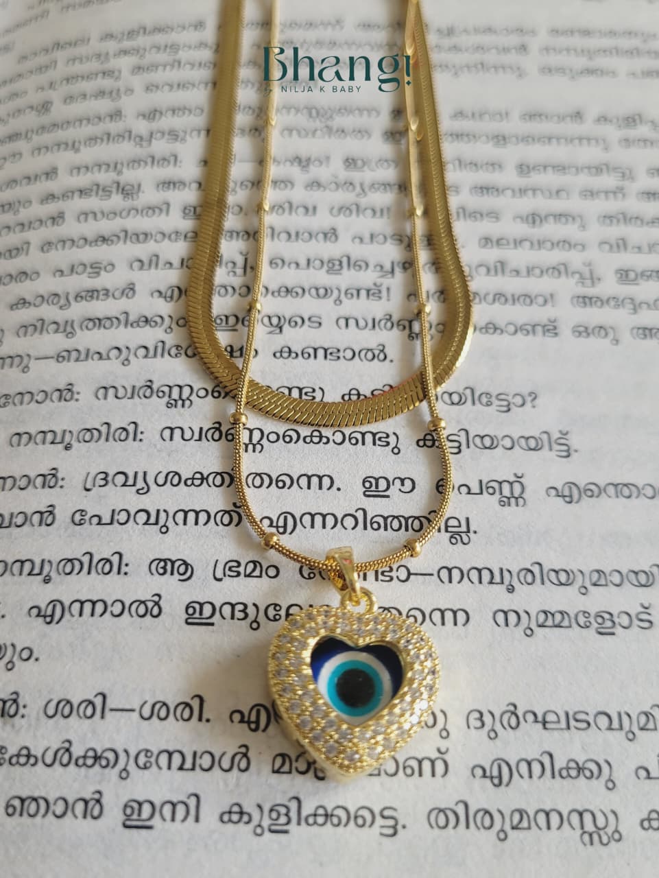 Heart Evil Eye Layered Necklace