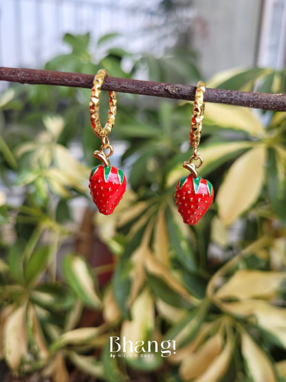 Berry Blush Mini Hoops