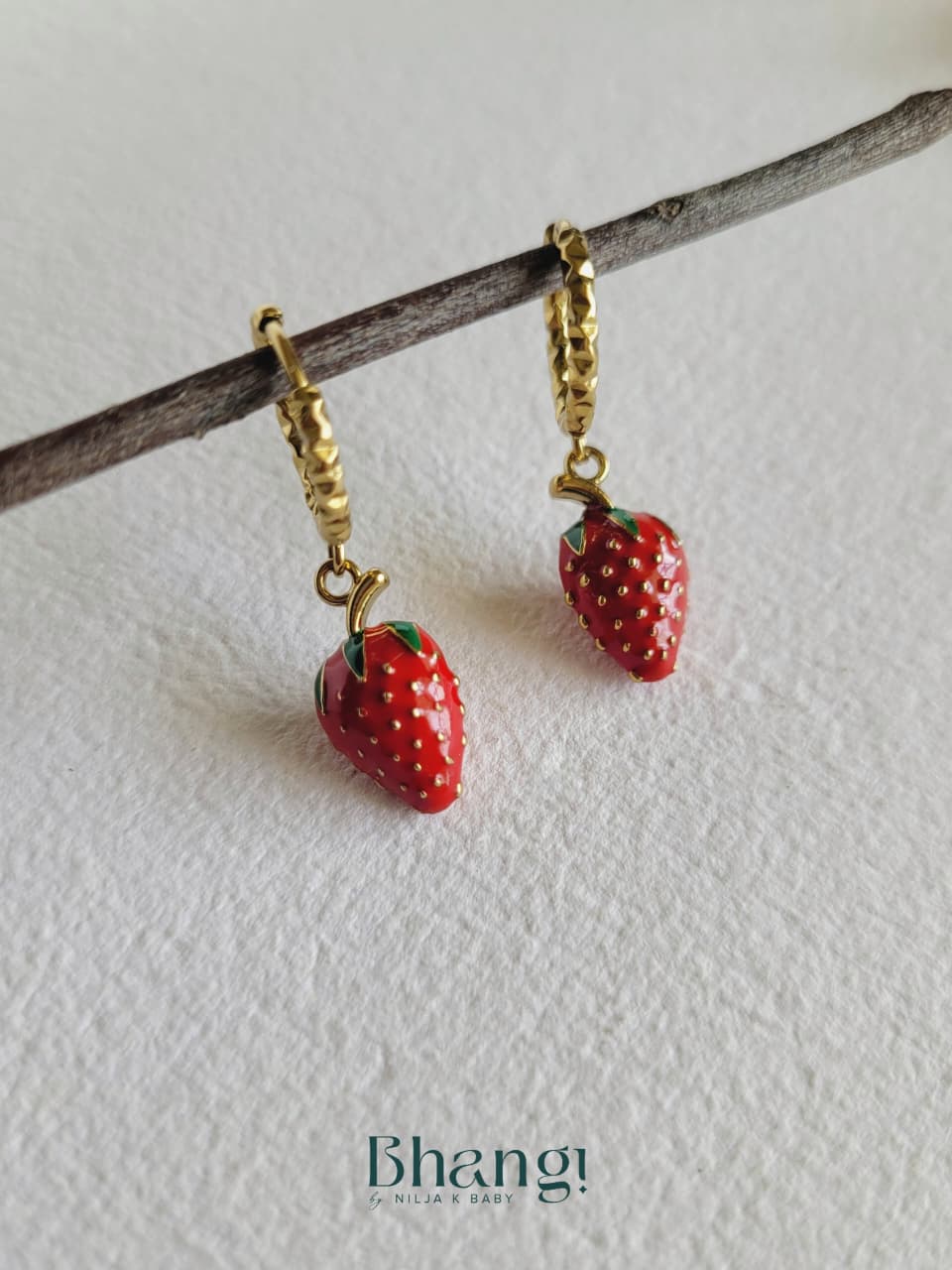 Berry Blush Mini Hoops