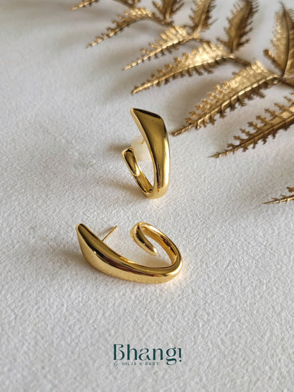 Golden Wave Earrings
