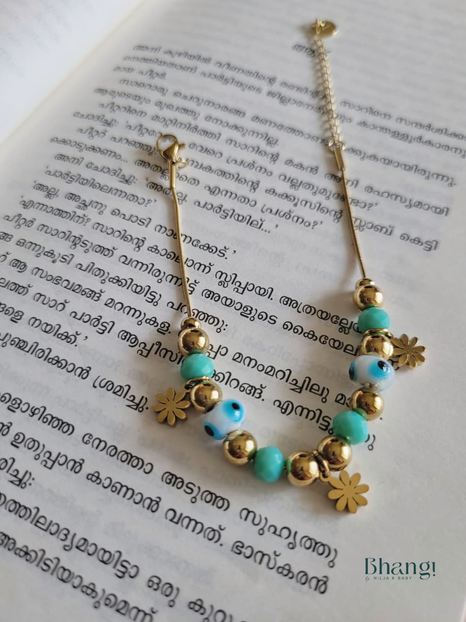 Azure Bloom Charm Bracelet