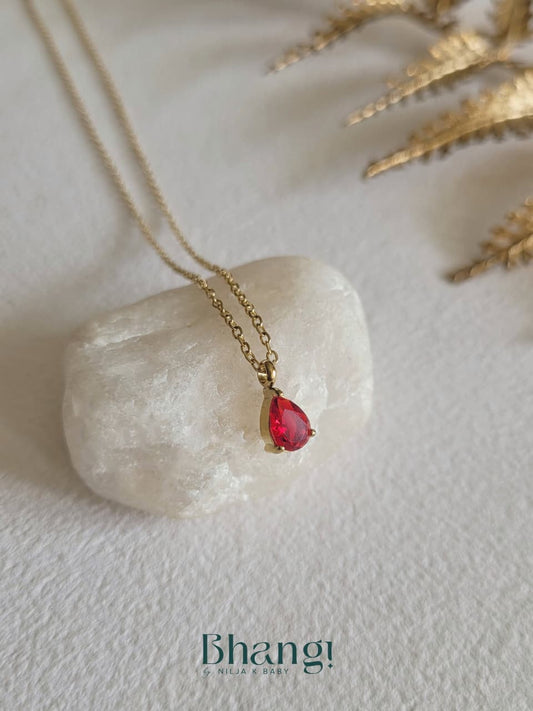 Crimson Dew Necklace