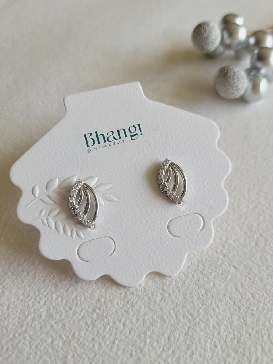 Silver Whisper Studs