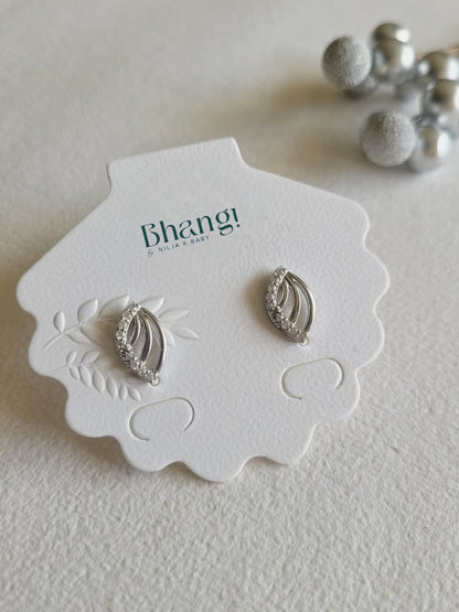 Silver Whisper Studs