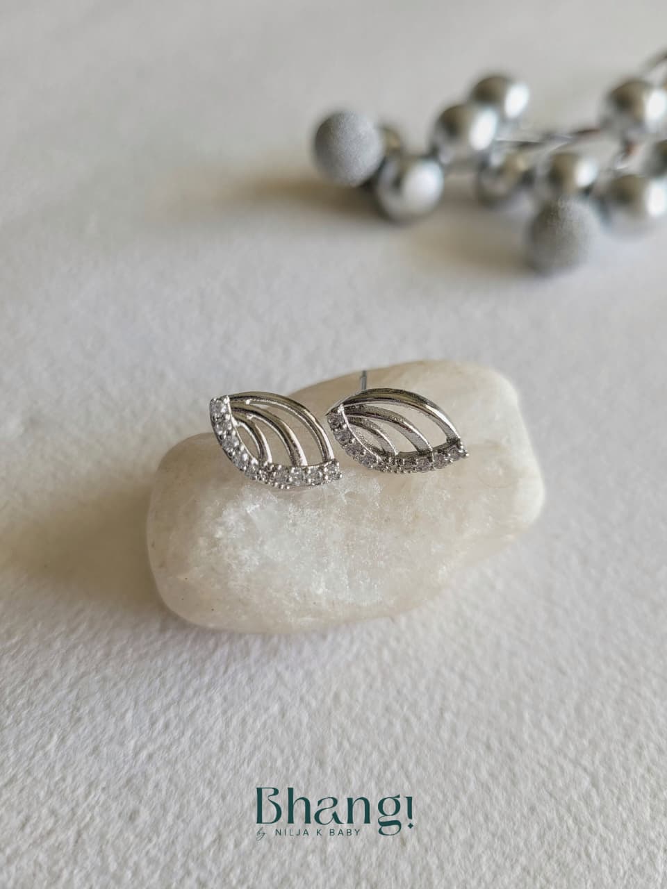 Silver Whisper Studs