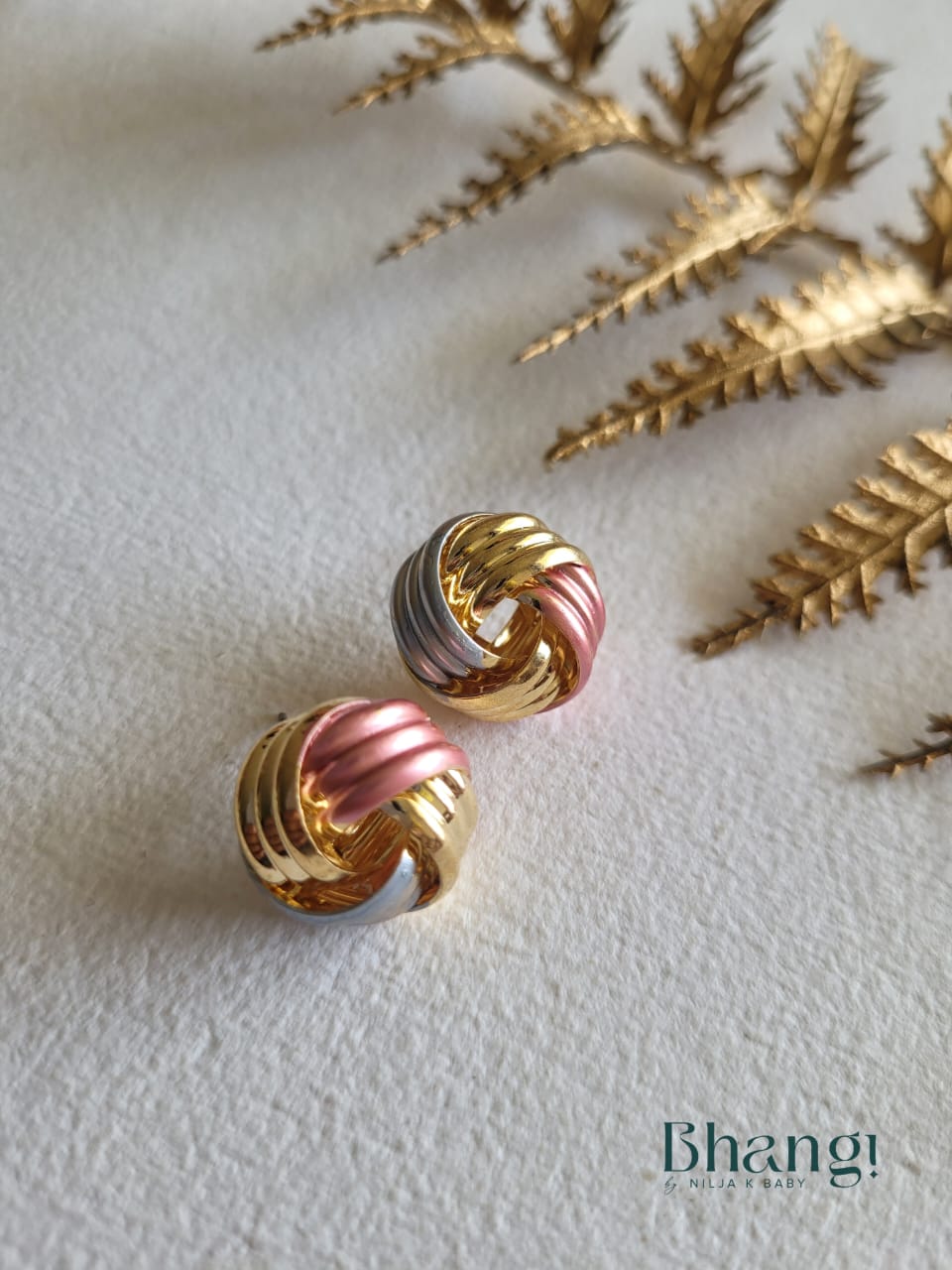Tria Luxe Knot Studs