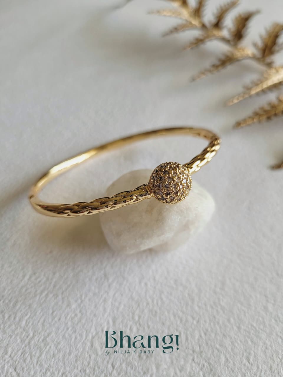 Gilded Knot Bangle