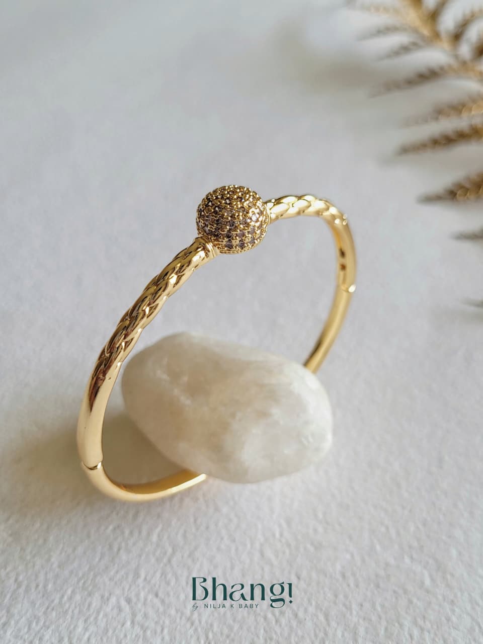 Gilded Knot Bangle