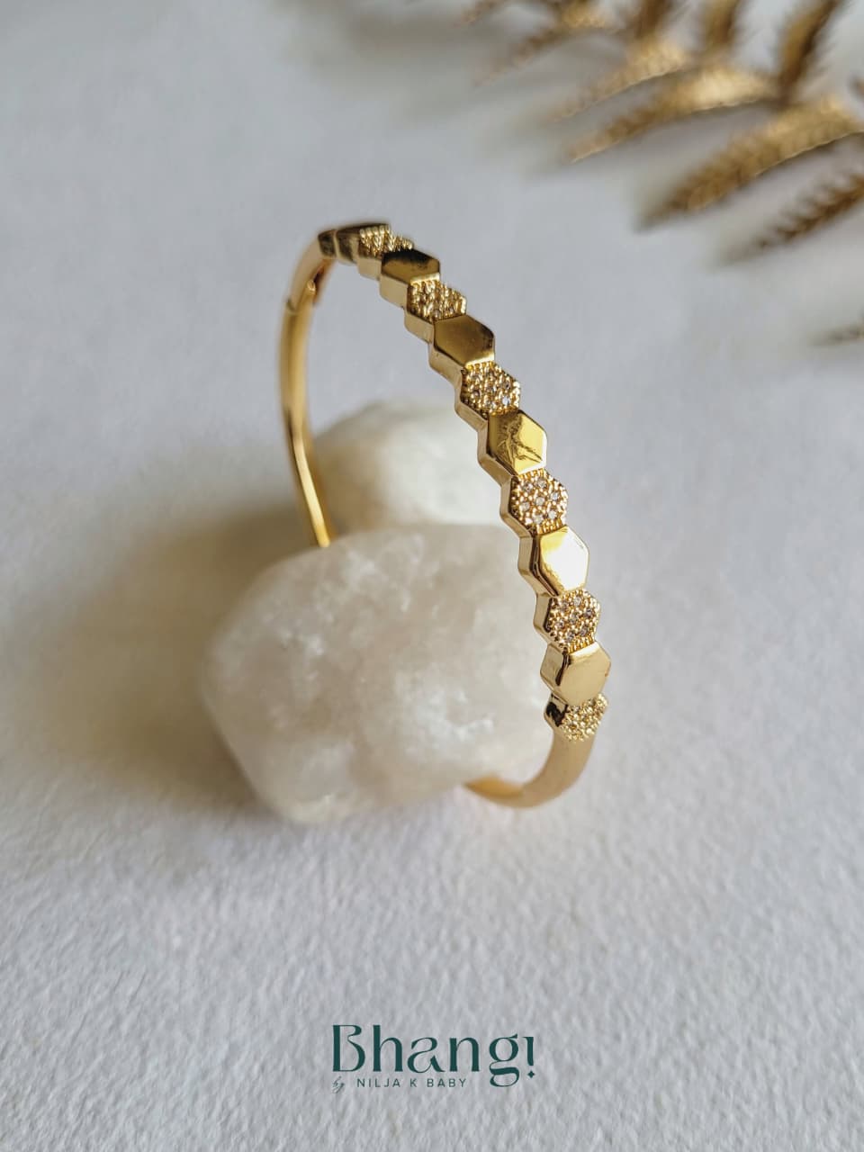 Honeycomb Glow Bangle