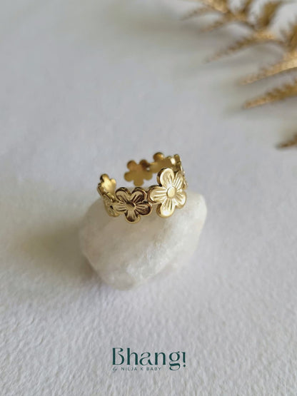 Golden Bloom Ring