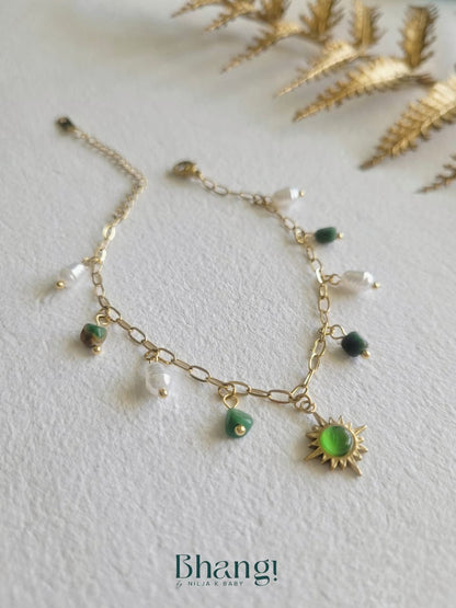 Verdant Sun Charm Bracelet