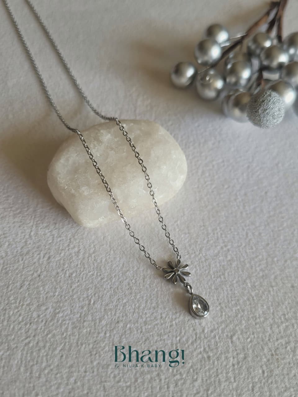 Luna Drop Pendant Necklace