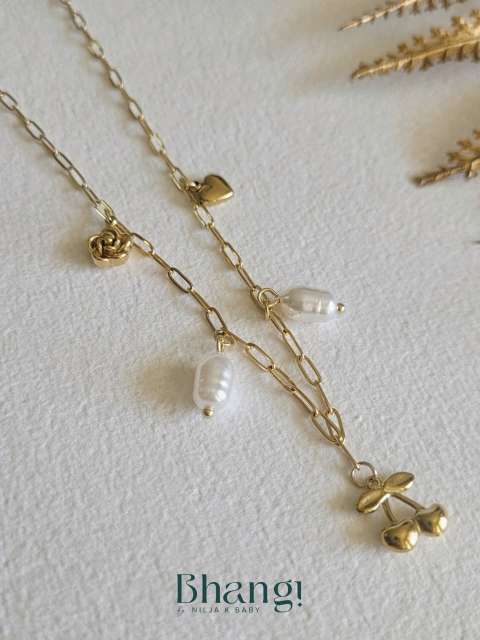 Golden Keepsake Charm Necklace