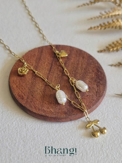 Golden Keepsake Charm Necklace