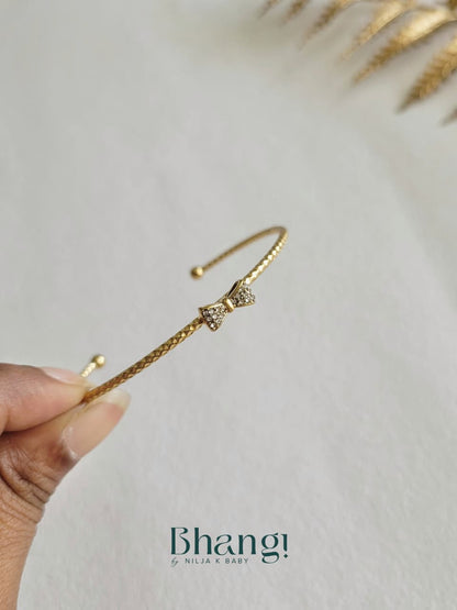 Petite Bow Crystal Bangle