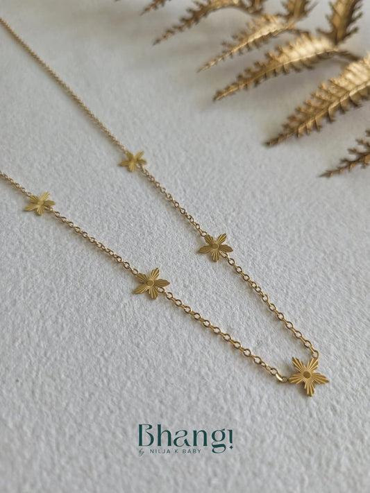Golden Daisy Chain Necklace
