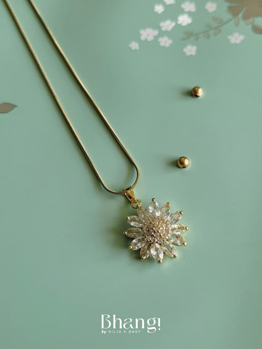 Radiant Sunburst Pendant Necklace