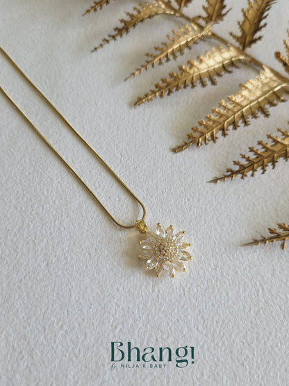 Radiant Sunburst Pendant Necklace