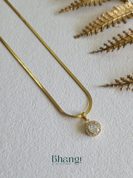 Eterna Halo Pendant Necklace