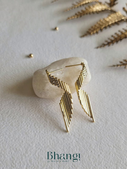 Twisted Bar Drop Earrings