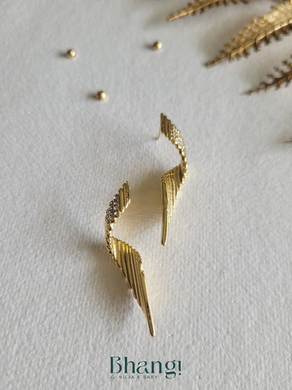Twisted Bar Drop Earrings
