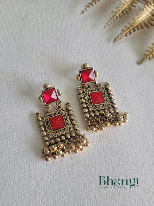 Bhangi Signature Scarlet Heritage Earrings