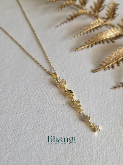 Nature Charm Drop Necklace
