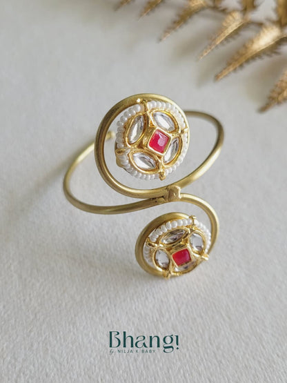 Surkh Kundan Dual Motif Kada