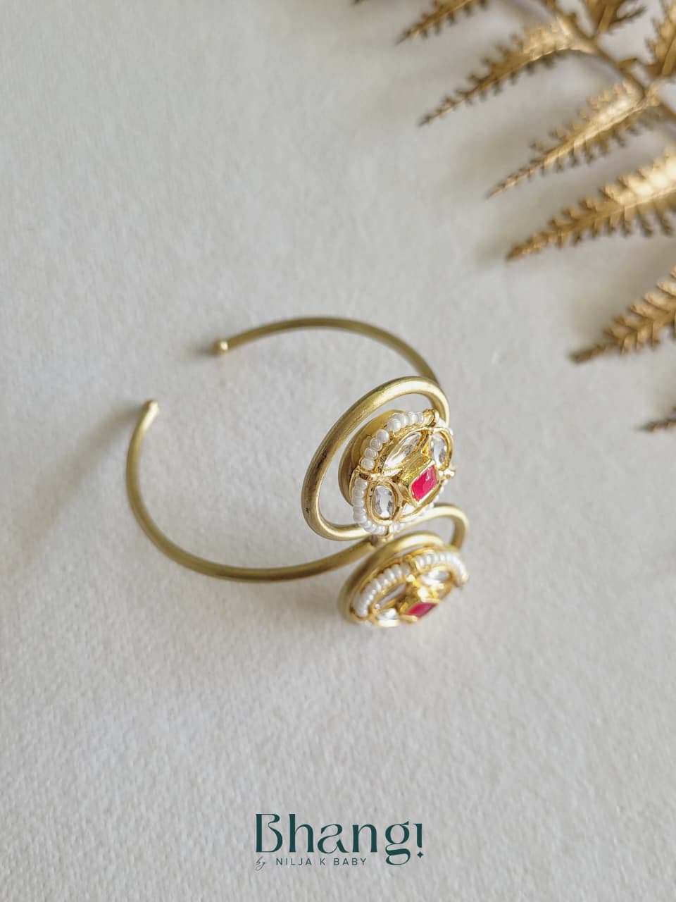 Surkh Kundan Dual Motif Kada