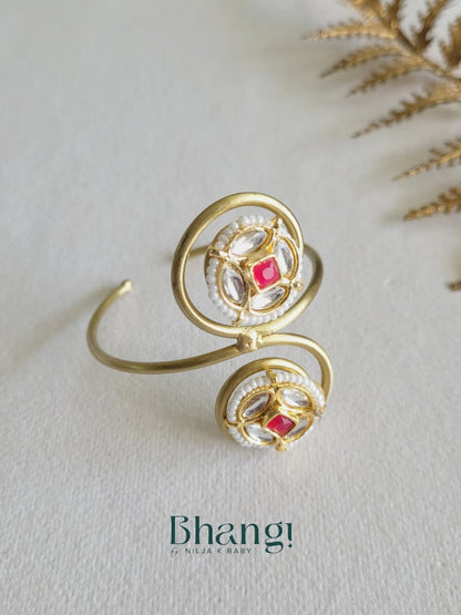 Surkh Kundan Dual Motif Kada