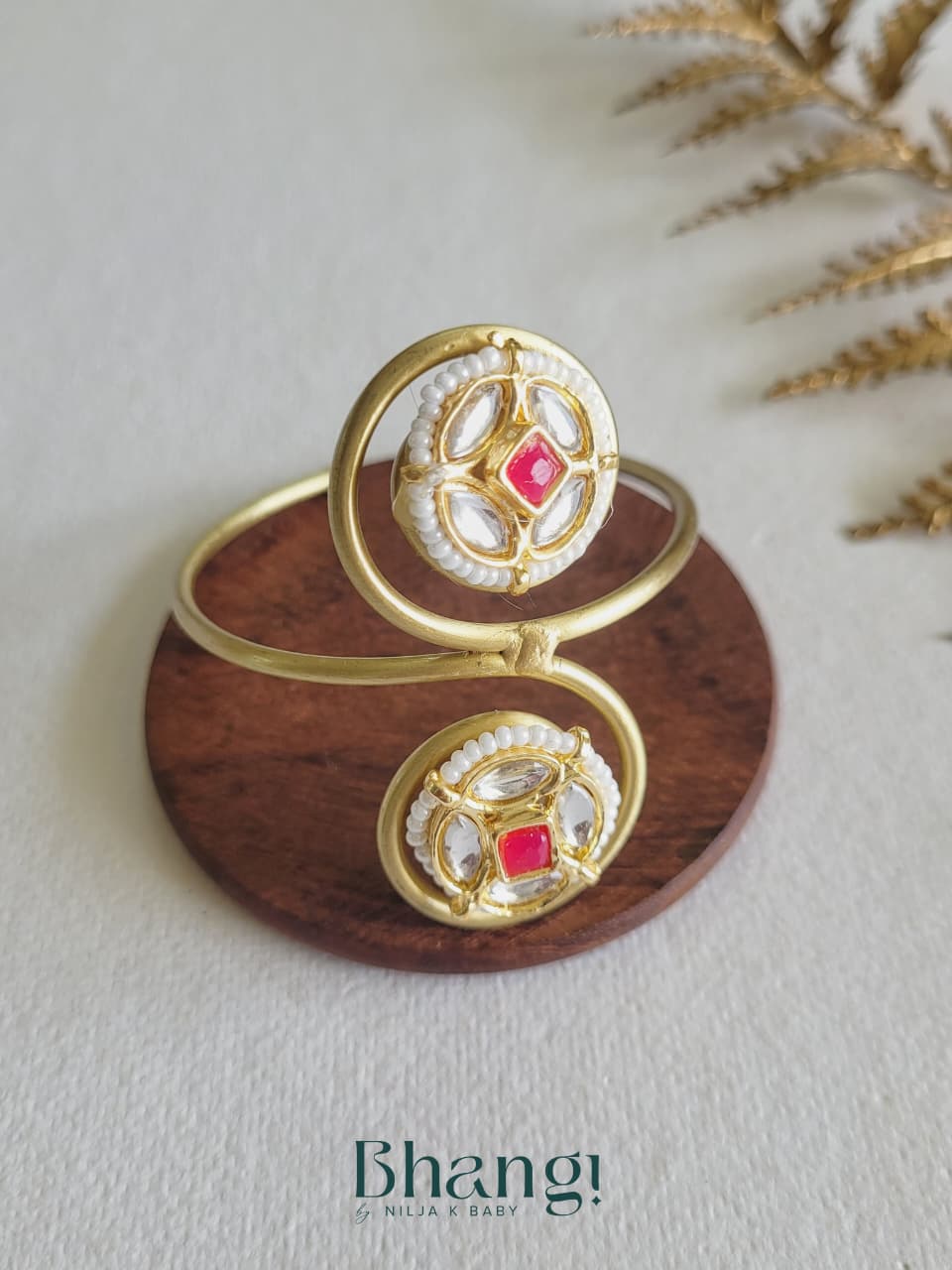 Surkh Kundan Dual Motif Kada