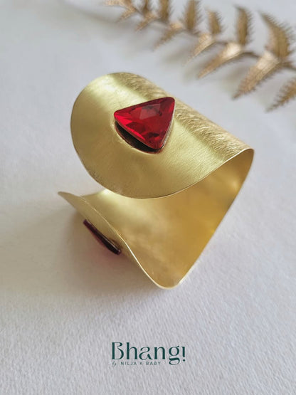 Crimson Arc Cuff