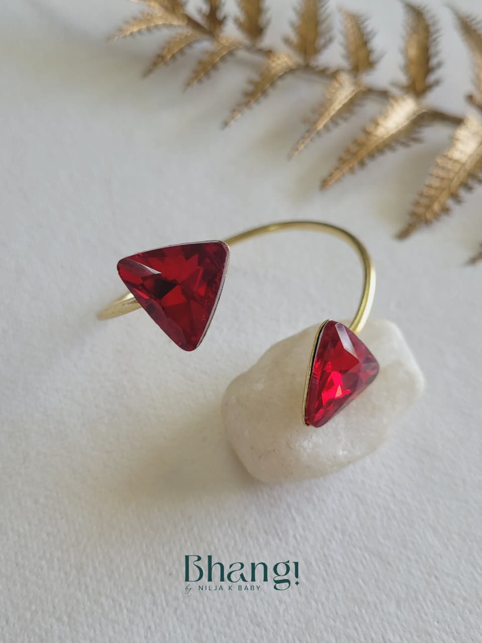 Ruby Edge Open Cuff