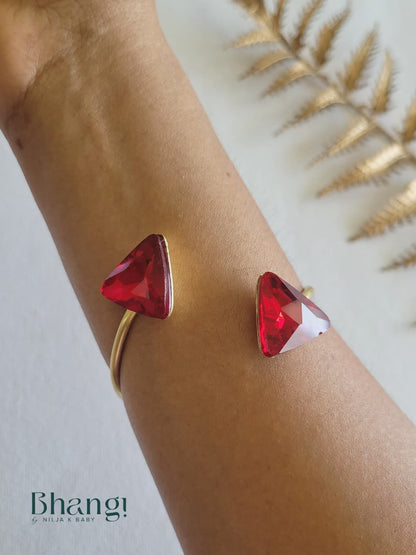 Ruby Edge Open Cuff