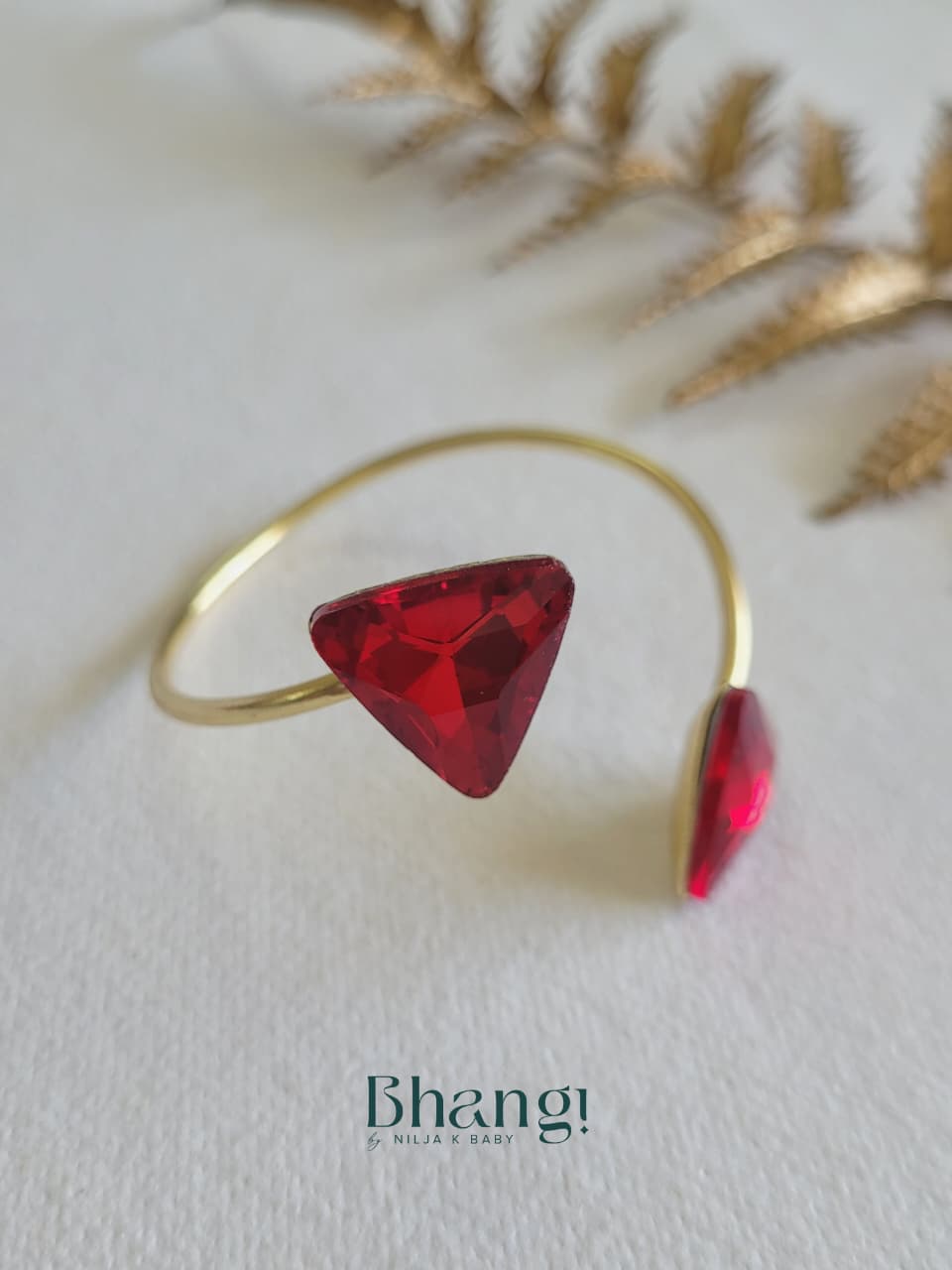 Ruby Edge Open Cuff