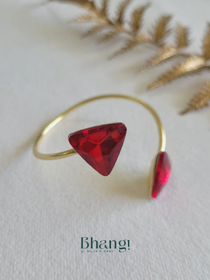 Ruby Edge Open Cuff
