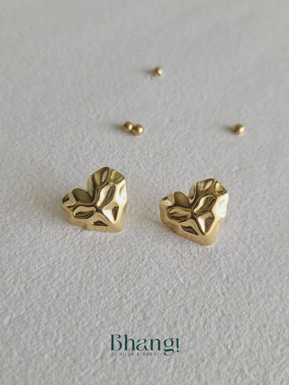 Molten Heart Studs