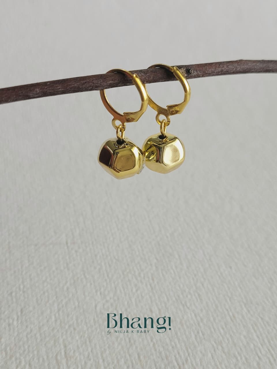 Mini Facet Drop Hoops