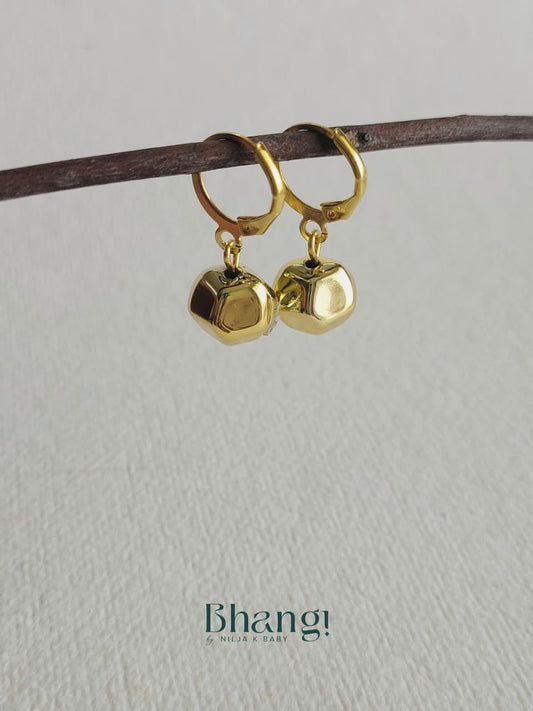 Mini Facet Drop Hoops