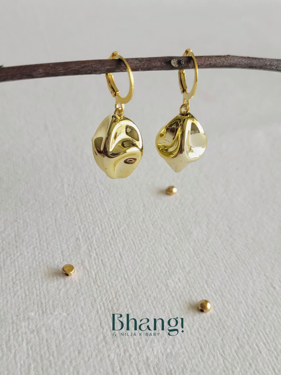 Mini Facet Drop Hoops