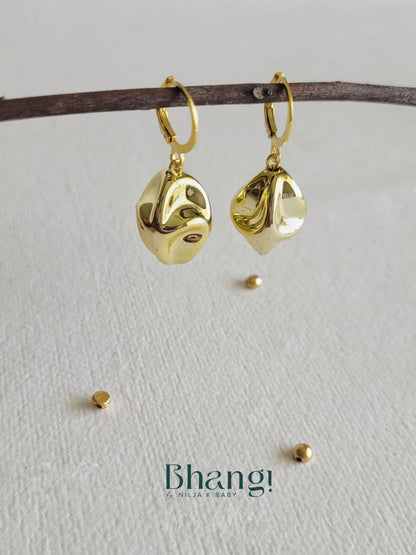 Mini Facet Drop Hoops