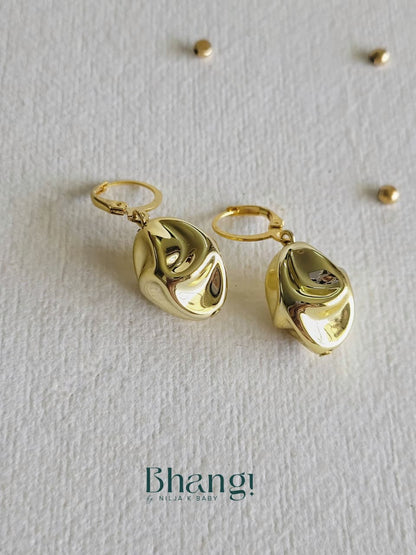 Mini Facet Drop Hoops