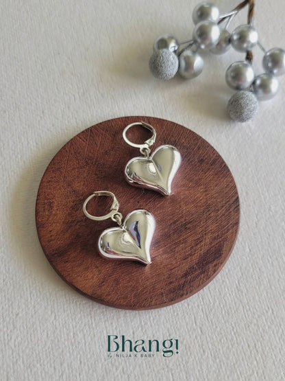 Silver Heart Drift Drops