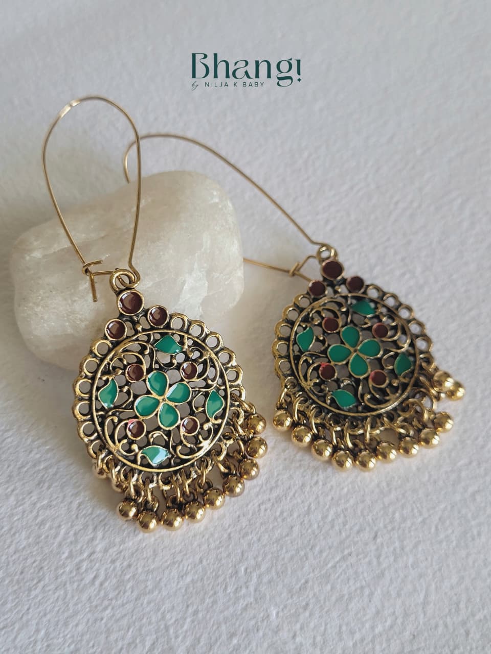Meher Floral Jhumki Drops