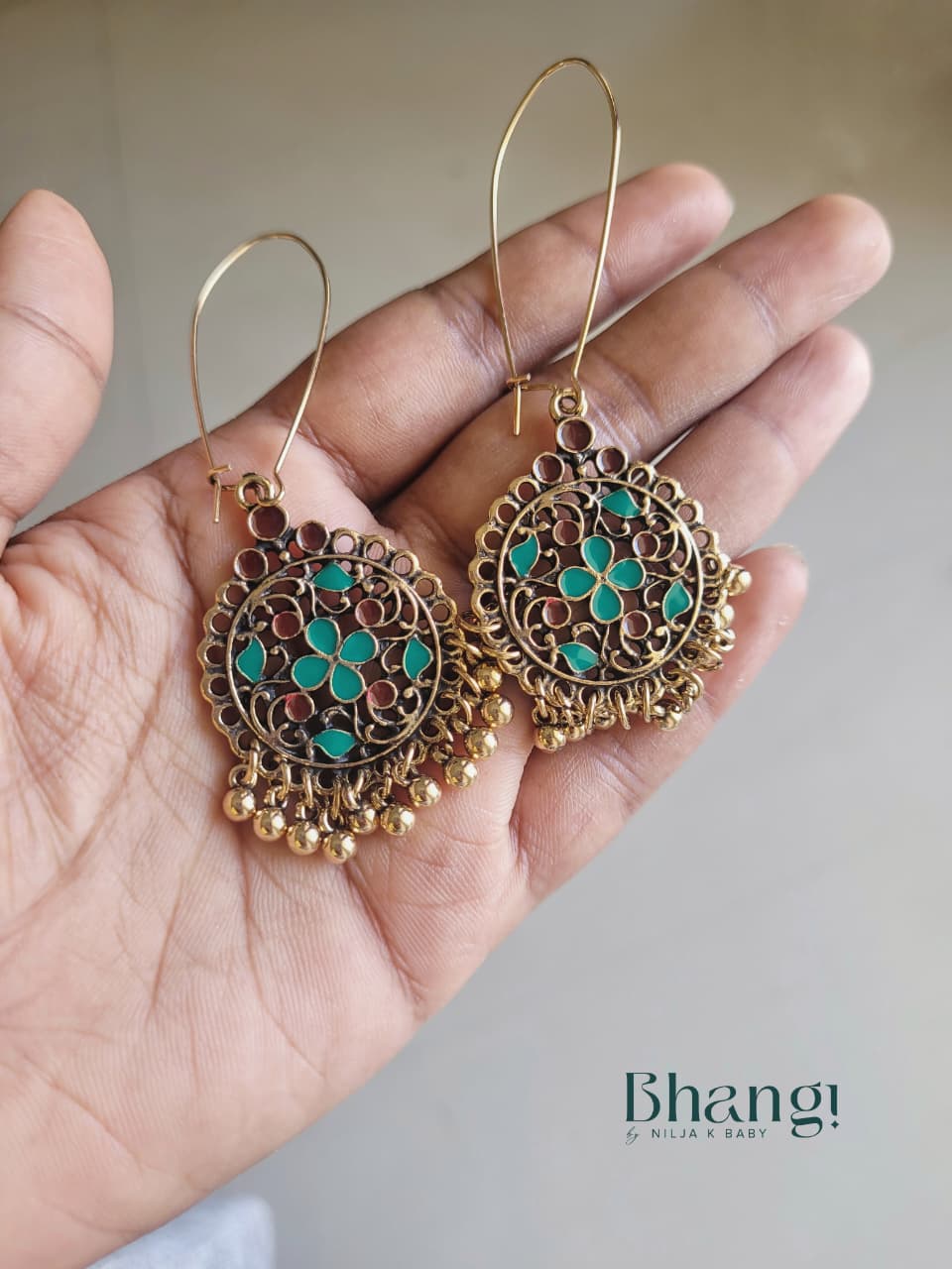 Meher Floral Jhumki Drops