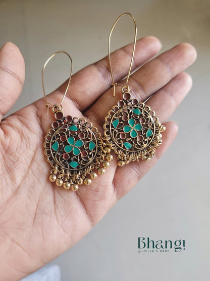 Meher Floral Jhumki Drops
