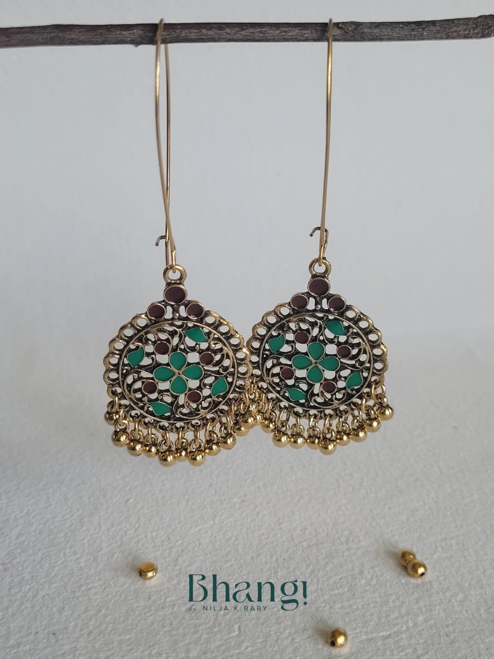 Meher Floral Jhumki Drops