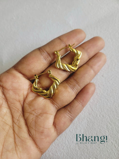 Twist Luxe Hoops